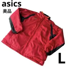 【美品】asics ウィンドブレーカー　裏起毛　フリース　ジャンパー　ジャージ