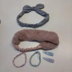 ヘアバンドとヘアアクセサリーセット