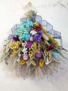 574ドライフラワースワッグ大　全長約30cm
