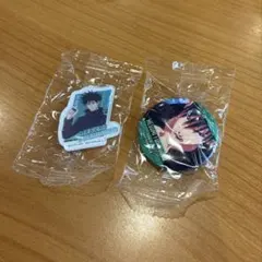 呪術廻戦 伏黒恵 アクリルステッカー 缶バッジ 2点セット
