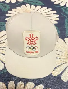 80s vintage キャップ 古着 Calgary 1988 五輪
