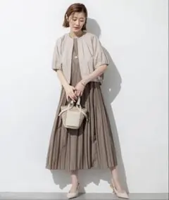 23区　ストレッチライトタイプライター コンパクトブルゾン　タグ付き未使用のサムネイル