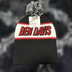 BEN DAVIS ブラック ニット帽 ポンポン付き