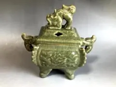 香炉 志野 狛犬 本阿弥光悦 白釉獅子 香炉 志野 狛犬 本阿弥光悦 白釉獅子 - メルカリ