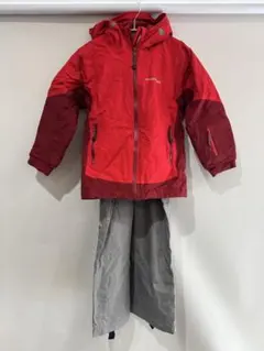 モンベルmont-bell 子ども用スキーウェア 赤 130 パンツ120