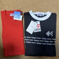 Kaepa タンクトップ（赤）Tシャツ（黒） 2枚セット　Mサイズ