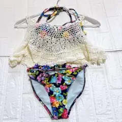 フラワープリント セパレート水着