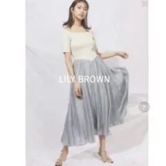 《限定値下》リリーブラウン　ドッキングワンピース　半袖　ブルー