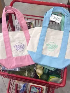 【Trader Joe's】 新品・タグ付き ミニトート2個セット