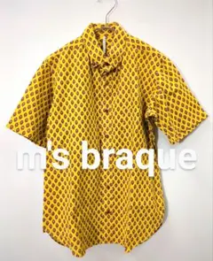 m's braque エムズブラック　総柄　半袖ボタンダウンシャツのサムネイル