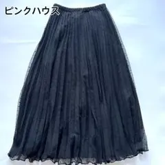 お値下げ❤️ピンクハウス❤️チュール段々スカート PINK HOUSE スカート ドットチュール×オリジナルローズチュール