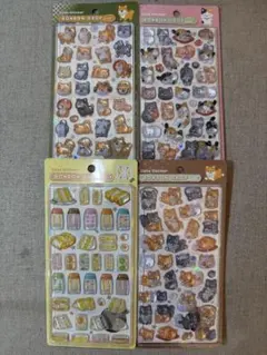 正規品　ボンボンドロップシール　和柄　4枚セット