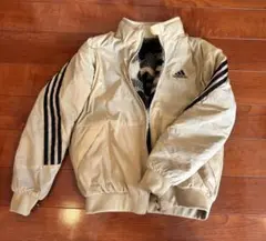 adidas ジップアップジャケット ベージュ 子供服 140cm