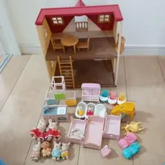 シルバニアファミリー 赤い屋根のおうち　家具セット
