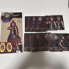 ツイステッドワンダーランド　カリム　ジャミル缶バッジアクリルスタンドカードセット