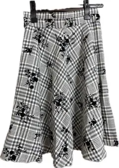 【ミッシュマッシュ】フロッキーチェックスカート