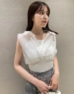 SNIDEL スナイデル　ドッキングニットトップス