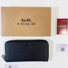 【新品・未使用】COACH ブラック 長財布 型番:CJ884