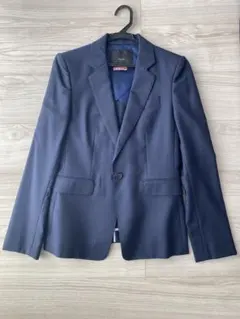 【美品 】ICBネイビースーツ Ｓ セットアップ ジャケット パンツ