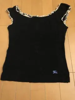 バーバリーブルーレーベル　ノースリーブトップス　38 ブラック