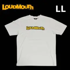 LOUDMOUTH ゴルフ 半袖Tシャツ ホワイト LLサイズ
