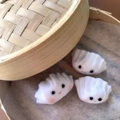 元祖★ひとくち餃子ぶろーち♡パオハオちゃん♡ニコニコ3ケセット♡中華大好き三つ子