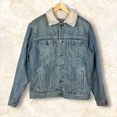 GAP ギャップ ボア襟付き デニムジャケット M
