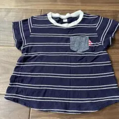 apres les coursアプレレクールボーダーTシャツ110