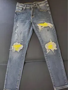 HESNTLS ダメージデニムパンツ 32
