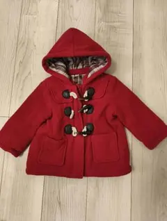 赤いフード付きジャケット ベビー 80cm