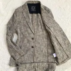 【極美品・近年モデル】T-JACKET　セットアップ　ストレッチ　メランジ　春夏