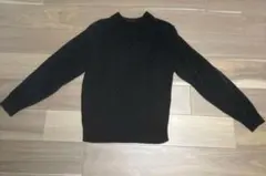 黒 ニット セーター ほつれ多数あり リメイク用 部屋着用