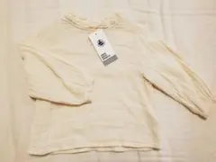 プチバトー　ダブルガーゼブラウス　24m36cm オフホワイト