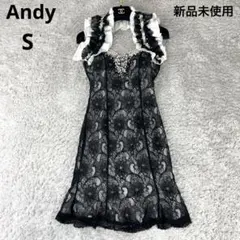 【未使用】Andy アンディ　レース　ワンピース　ブラック　Sサイズ