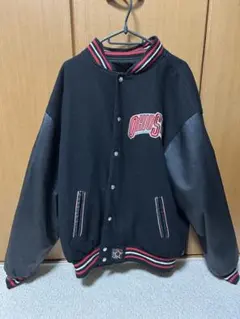 90s usa ジェフハミルトン スタジャン リバーシブル ブラック オハイオ州