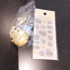 ちいかわベビーミニソフビフィギュア　シーサー　　ミニミニぷっくりシール　みんな