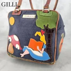 美品 GILLI ジリ スカル キューブバッグ ハンドバッグ レザー - メルカリ