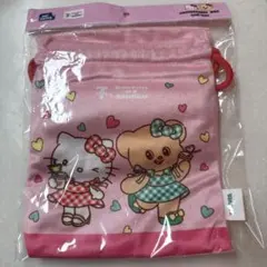 ハローキティ バターベア　バンコク　セブンイレブン　ポーチ ピンク