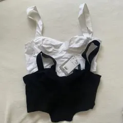 DIVIDED by H&M ビスチェ 2点セット ホワイト・ブラック