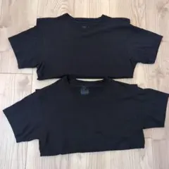 Hanes Tシャツ ブラック 2枚セット