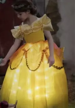 ☆美女と野獣☆  プリンセス 光る ベル風ドレス