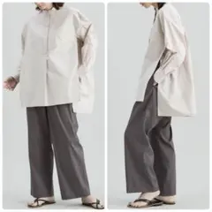 【極良品】プルミエアロンディスモン　120/2コットンタイプライターブザムシャツ