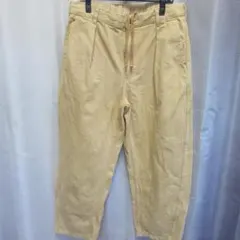 GU カラーカーブタックパンツ オレンジ Lサイズ