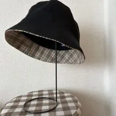 BURBERRY BLUE LABEL バケットハット ブラック