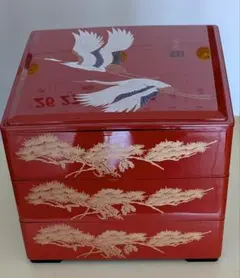 ★重箱★3段★鶴デザイン