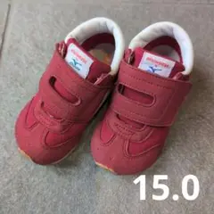 ミキハウス／ミズノ　 スニーカー 15.0 レッド