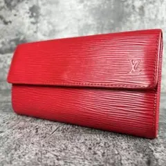 LOUIS VUITTON エピ ポルトフォイユ・サラ 長財布 レッド