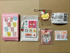 ハローキティ タイルシール風 シャカシャカフレークシール風 おなまえホルダー