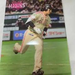 ホークス ハードブロマイド　栗原陵矢選手　杉山投手最多セーブ記念セール
