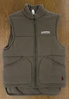 laundry カーキキルティングベスト サイズS